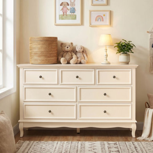 Latitude Run® 7 Drawer Dresser With Solid Wood Legs & Reviews | Wayfair