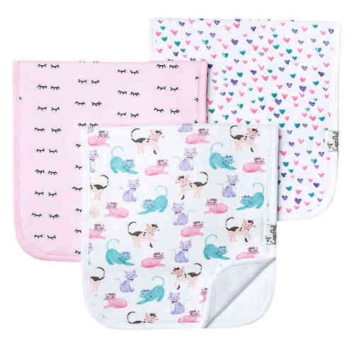 Copper Pearl 3-Pack Sassy Burp Cloths