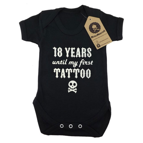 Tattoo Parent Baby Vest | Funny Goth Baby Clothes