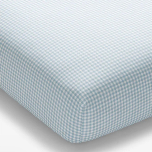 Ditsy Gingham Organic Cotton Crib Sheet | The Company Store