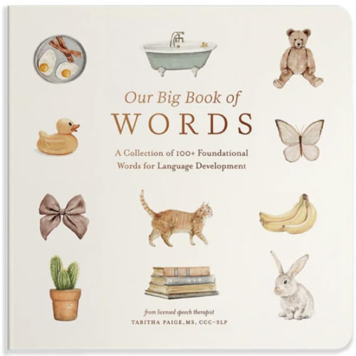 Our Big Book of First Words: A Collection of 100+ Foundational Words for Language Development (Tabitha Paige Children's Book Series)