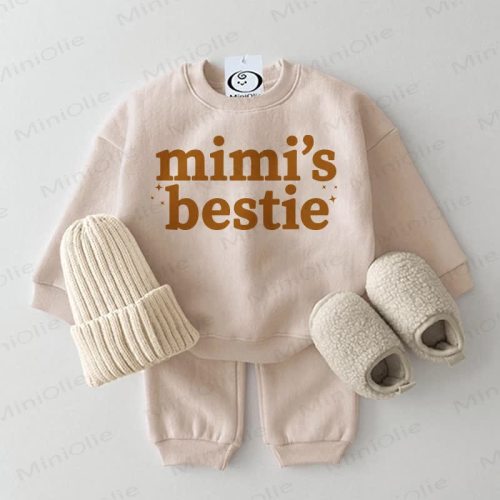 MIMI'S BESTIE Baby Beige 2-piece Set