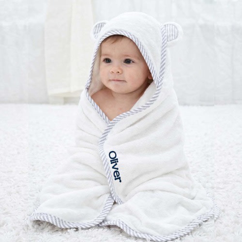 Personalized Baby Hooded Towel, Baby Gift, Soft Hooded for Newborn, Monogrammed Baby Bath Animal Towel, Custom Baby Shower, Bear Bunny Bath