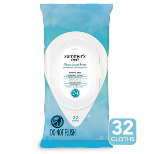 Summer's Eve Fragrance Free Feminine Cleansing Wipes - 32ct