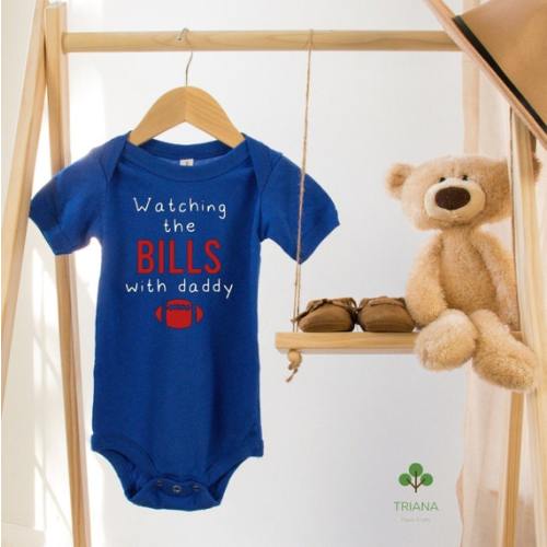 Watching the Game With Daddy Unisex Football Game Day Onesie® - Etsy