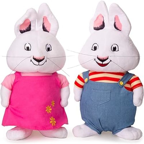Max & Ruby Plush Toys - Two Pack of Both Characters - 12 Inches - Collectible Plush Stuffed Toy for Kids - Officially Licensed - Easter Basket Stuffer