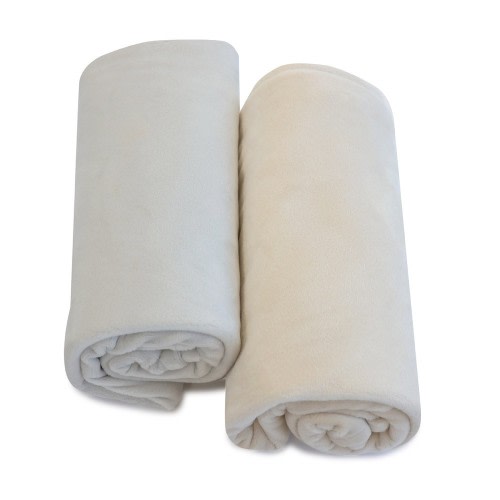 Bubba Blue Nordic Velour Blanket 2 Pack Grey/Sand