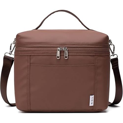 NOL Natural Organic Lifestyle Insulated Lunch Bags for Women Cooler Bag Lightweight Nylon Waterproof Lunch Box For Work