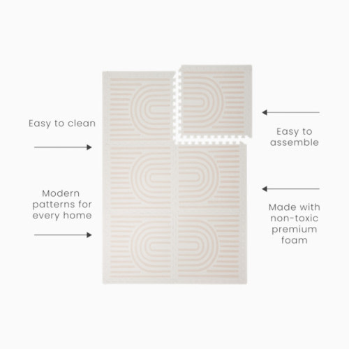 Haven Foam Play Mat | Linear Collection - Linen