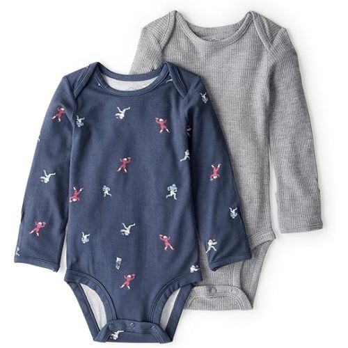 Carter's baby-boys Purelysoft 2-pack Long Sleeve Bodysuit