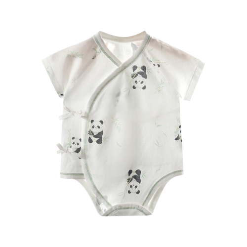 Agkizg Baby Boys Bodysuits, Baby Boys Short Sleeves Rompers, Newborn Baby Cotton Thin Sleepwear Cute Printed Full Baby Air Conditioning Suit Jumpsuit Short Sleeved Crawling Clothes