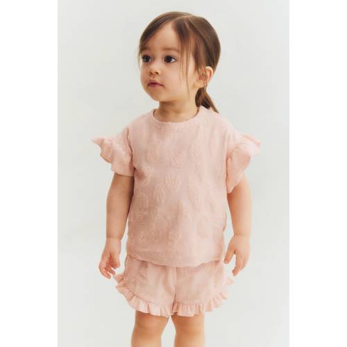 2-PIECE RUFFLED TERRY SET