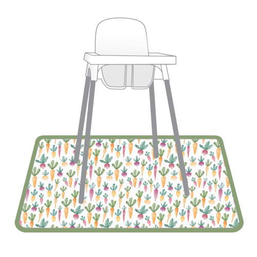 Farm Produce Splash Mat - A Waterproof Catch-All for Highchair Spills and More!