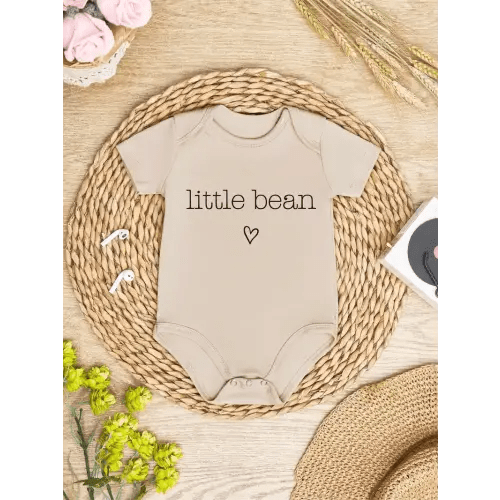 soft breathable cotton baby romper heart print - Temu