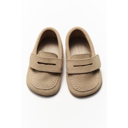 LEATHER LOAFERS - Sandy Brown | ZARA United States