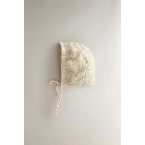 BABY KNIT BONNET - Ecru | ZARA United States