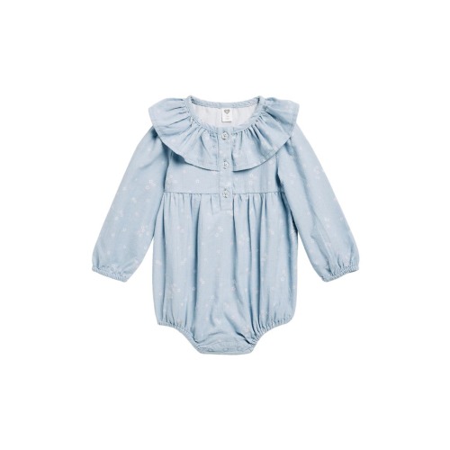 Corduroy Ruffle Bubble Romper