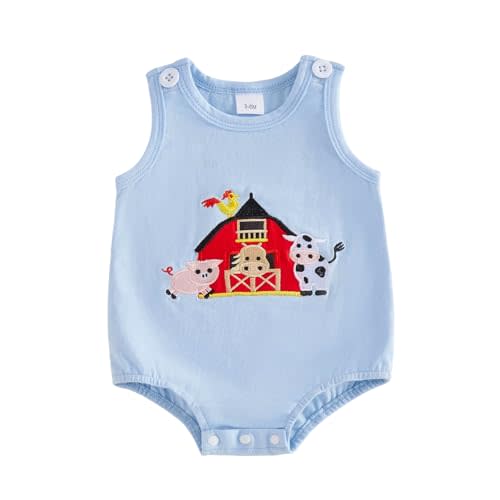 Baby Boy First Birthday Outfits Sleeveless Cowboy Hat Embroidery Letter Bodysuit Newborn Western Overalls