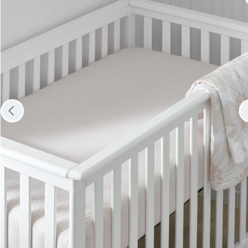 Ditsy Gingham Organic Cotton Crib Sheet | The Company Store