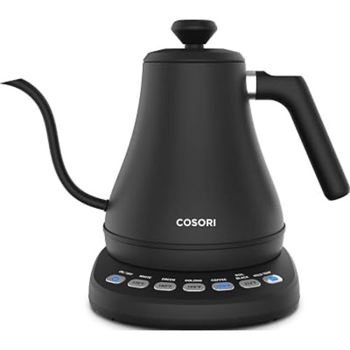 Cosori Gooseneck Electric Kettle with Temperature Control, 0.8L, Black