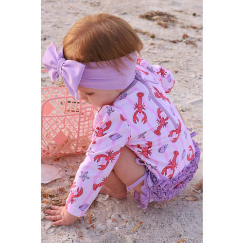 Swim Bow | Seashell Purple