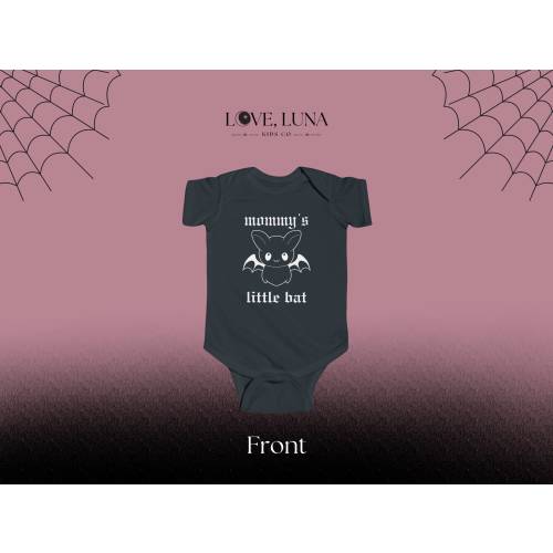 Mommy's Little Bat Baby Bodysuit, Goth Alternative Clothing