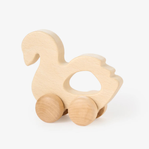 Wooden Push Toy Swan – Elegant Baby