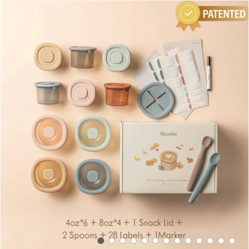 Baby Food Storage Container|Daycare & Travel | Moonkie