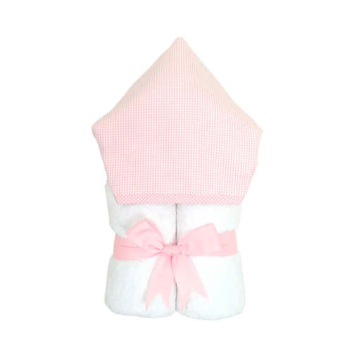 Pink Check Hooded Towel | Lily’s Southern Boutique