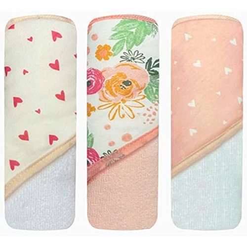 MODERN BABY 3 Pack Hooded Baby Bath Towel Set for Newborns Infants & Toddlers, Boys & Girls Baby Hooded Towels