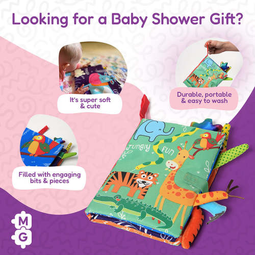 Buy Montessori Baby Soft Sensory Book Online I Montessori Generation