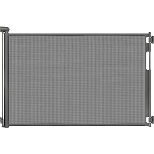 70 Inch Wide Retractable Baby Gate for Doorways, Extra Long Dog Gate Indoor Pet Gate Retractable Gate Outdoor Gates for Decks, Extra Long Baby Gates for Large Openings, Gray