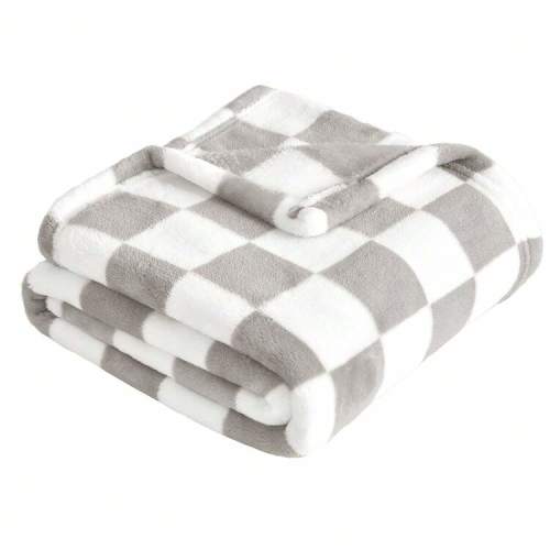 1pc Plaid Wool Baby Blanket, Super Soft Cozy Fluffy Baby Blanket, Suitable For Baby Walkers Newborns, 30 X 40 Inches, Blue | SHEIN USA