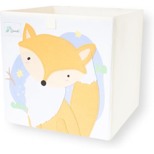 Fox Storage Cube- Organizer for Nursery, Playroom, Bedroom, Closet. Foldable Box 13x13x13 inches. Children's Toy Box, Diaper Caddy, Clothing Basket, Book Bin, Baby Essentials & Kids Gift