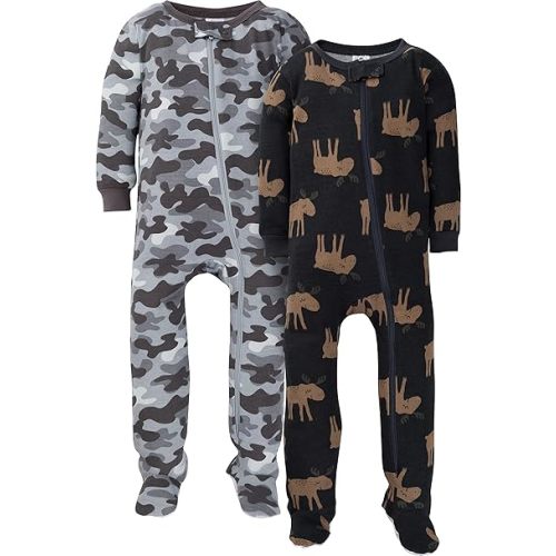 Gerber Baby Boys 2-Pack Footed Pajamas