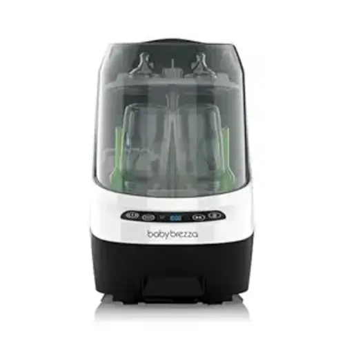 Baby Brezza Baby Bottle Washer Pro - Clinically Proven Better Cleaning - Washer, Sterilizer + Dryer In One Appliance for Essentials like Bottles + Pump Parts – Machine Replaces Brushes + Racks