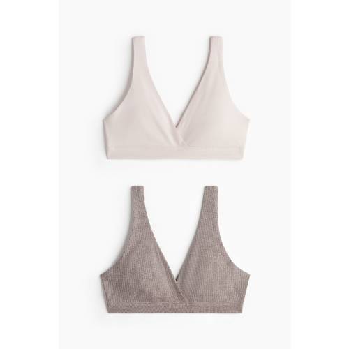 MAMA 2-PACK COTTON NURSING BRAS