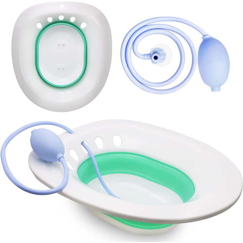 Sitz Bath - Sitz Bath for Postpartum Care - Sitz Bath for Toilet Seat - Sitz Bath for Hemorrhoids - Green