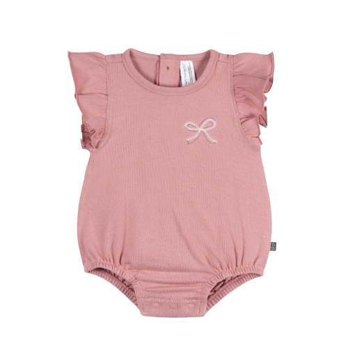 Modern Moments by Gerber Baby Girl Organic Dumpling Romper, Sizes 0/3 Months - 24 Months