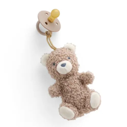Bitzy Pal™ Natural Rubber Pacifier & Lovey - Theo the Bear