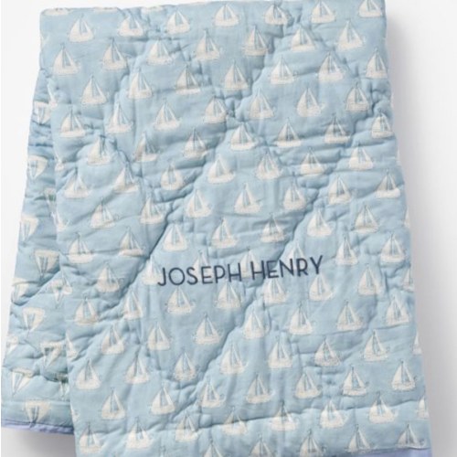 Block Print Quilted Blanket