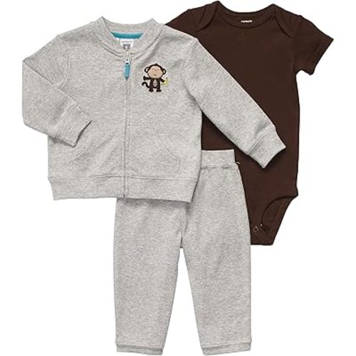 Carter's 3-Piece Cardigan Set -Monkey with Banana - 3M