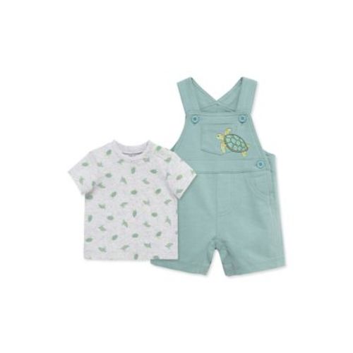 Baby Boys Turtle Shortall Shirt Set