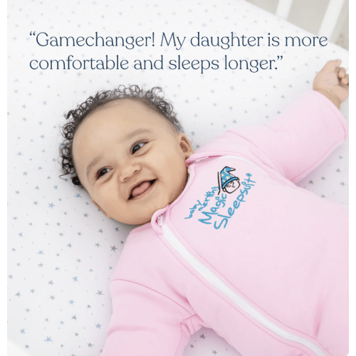 Cream Baby Merlin’s Magic Sleepsuit | Soft 100% Cotton Infant Sleepsuit