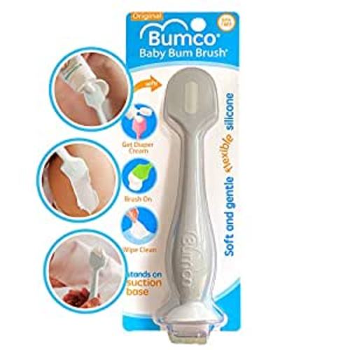 Amazon.com : Bumco Baby Diaper Rash Cream Applicator - Baby Bum Brush Diaper Cream Spatula for Butt Paste Diaper Cream - Newborn Baby Essentials, Perfect for Baby Registry, Baby Shower Gifts - Gray : Baby