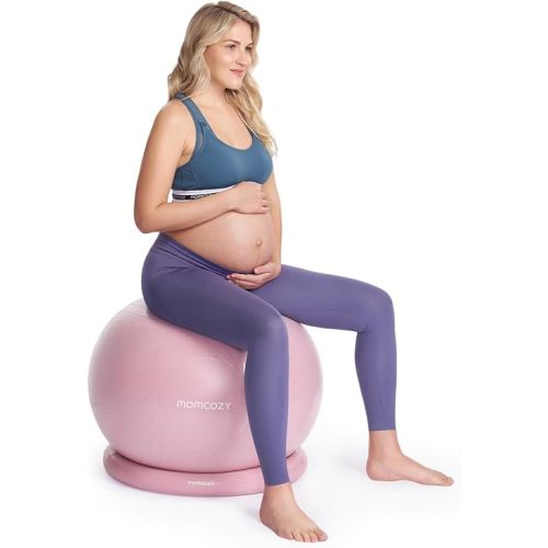 Momcozy BirthEase Pregnancy Ball Set, Birthing Ball Chair with App Courses