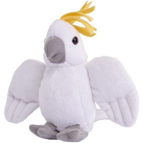 Wild Republic Pocketkins Eco Cockatoo, Stuffed Animal, 5 Inches, Plush Toy, Made from Recycled Materials, Eco Friendly