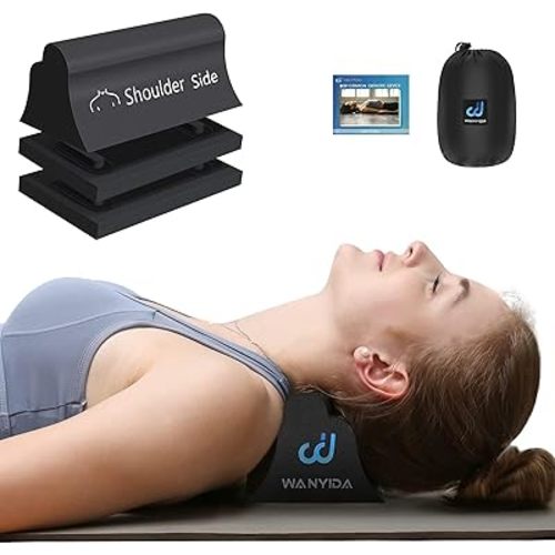 WANYIDA Neck and Shoulder Relaxer, Neck Stretcher Chiropractic Pillows for Pain Relief, Cervical Traction Device for Cervical Spine Alignment，FSA HSA Eligible