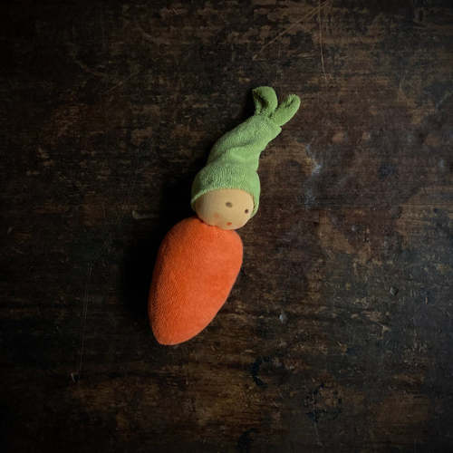 Handmade Cotton/Wool Carrot Rattle
      
      
       – MamaOwl