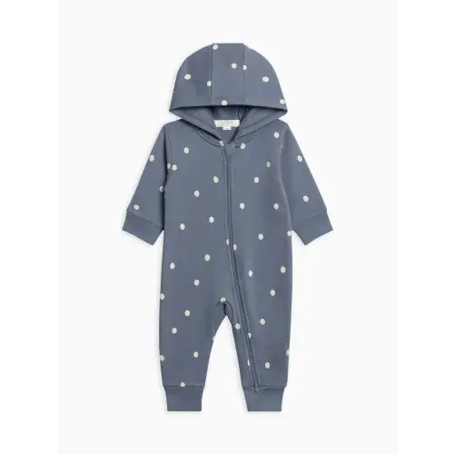Greer Fleece Hooded Zipper Romper